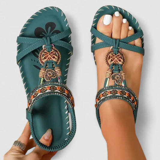 Contoured Footbed Sandals With Secure Heel Cap