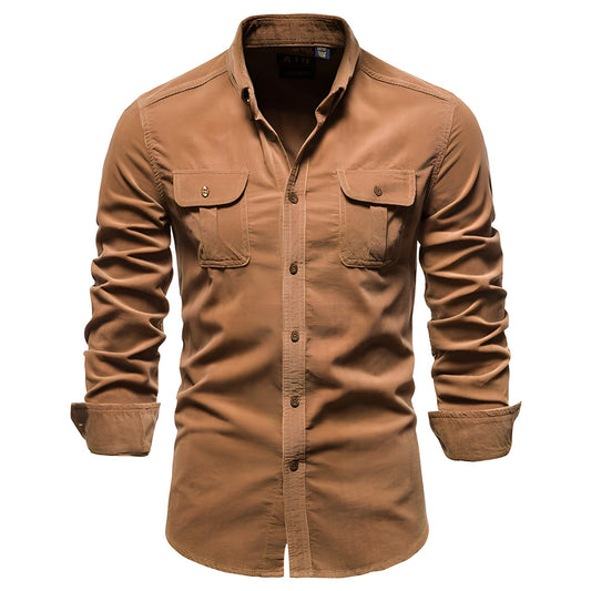 Casual Cotton Button-Up Shirt
