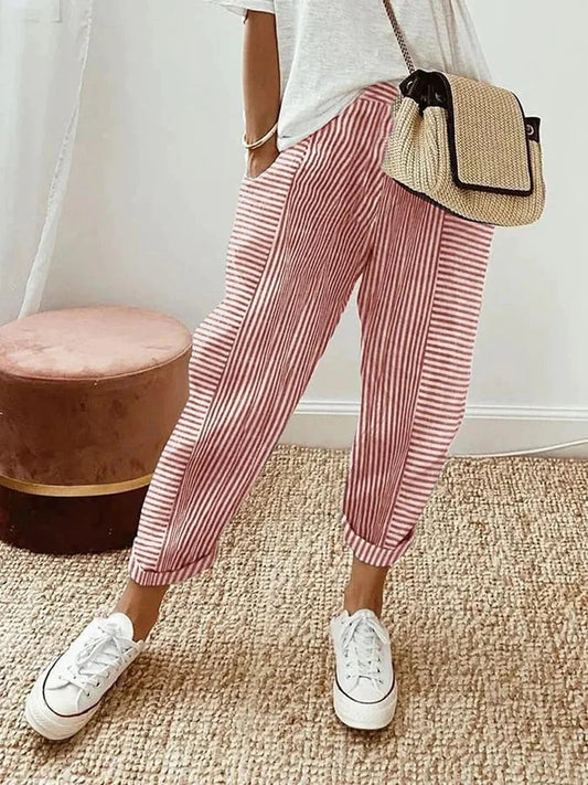Striped Wide Leg Pants