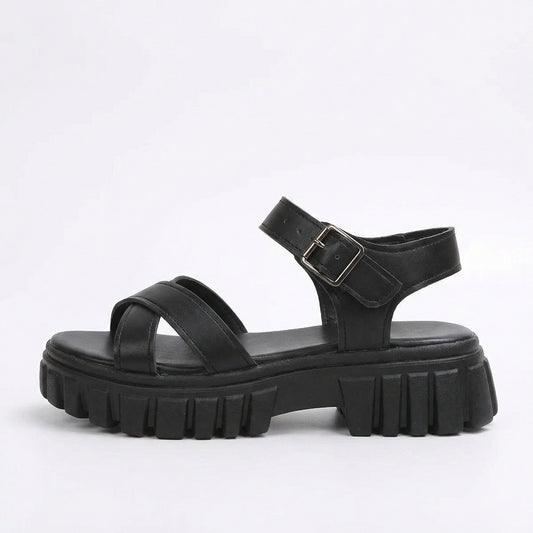 Women's Solid Colour Casual Strap Sandals