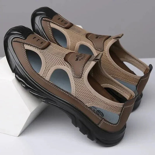 Breathable Mesh Orthopedic Sandals with Non-Slip Sole