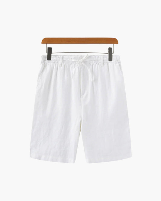 Straight Fit Linen Summer Shorts For Men
