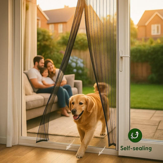 Magnetic Mosquito Door Screen With Self-Closing Seal