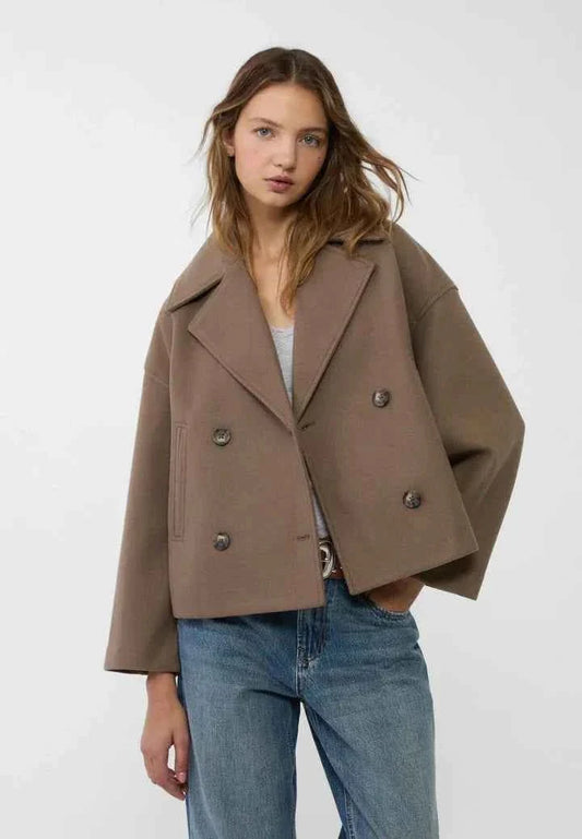 Tailored Minimalist Cropped Jacket