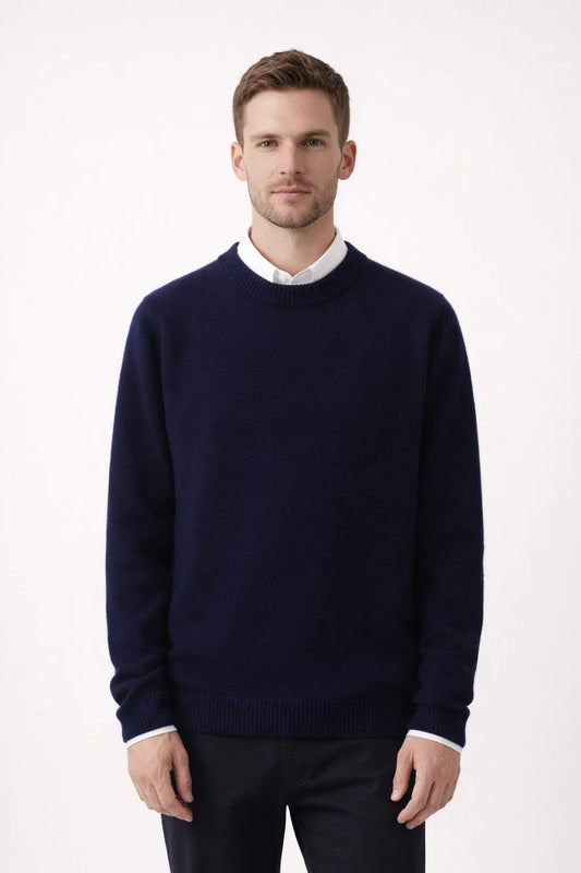 Men's Classic Cut Fine Knit Crewneck Pullover
