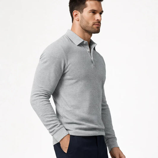 Men's Long Sleeve Classic Polo Shirt