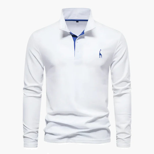 Men's Long Sleeve Polo Shirt Classic Everyday Fit