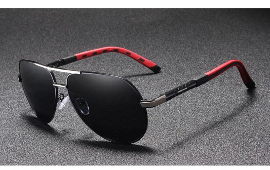 Polarized Aviator Sunglasses With Aluminium Frame