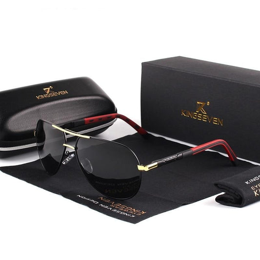 Polarized Aviator Sunglasses With Aluminium Frame