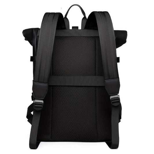 Water Resistant Roll-Top Laptop Backpack