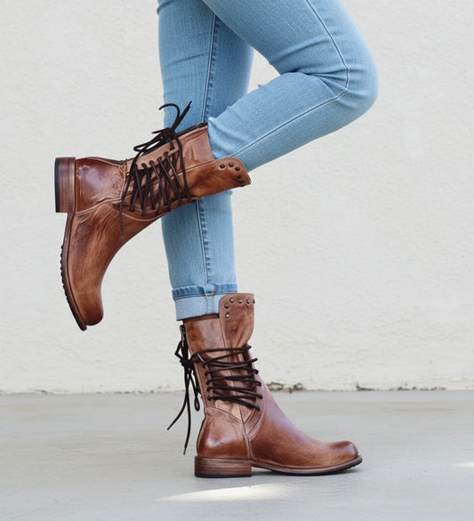 Kendra Orthopedic Lace-Up Ankle Boots